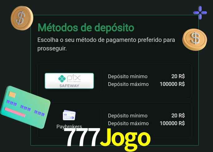 O cassino 777Jogo oferece uma grande variedade de métodos de pagamento